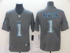 Carolina Panthers #1 Cam Newton Gray Fashion Static Limited Jersey