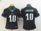 Women Philadelphia Eagles #10 DeSean Jackson Black Vapor Limited Jersey