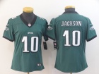 Women Philadelphia Eagles #10 DeSean Jackson Green Vapor Limited Jersey