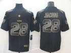 Oakland Raiders #28 Josh Jacobs Black Golden Vapor Limited Jersey