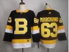 Adidas Boston Bruins #63 Brad Marchand Black 3rd 2019 Hockey Jersey