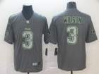 Seattle Seahawks #3 Russell Wilson  Gray Fashion Static Limited Jersey