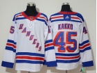 Adidas New York Rangers #45 Kaapo Kakko White Hockey Jersey