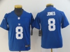 Youth New York Giants #8 Daniel Jones  Blue Vapor Limited Jersey