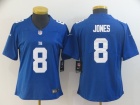 Woman New York Giants #8 Daniel Jones Blue Vapor Limited Jersey