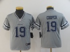 Youth Dallas Cowboys #19 Amari Cooper  Gray Inverted Legend Limited Jersey