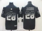 Oakland Raiders #28 Josh Jacobs Black Arch Smoke Vapor Limited Jersey