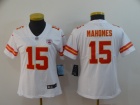 Women Kansas City Chiefs #15 Patrick Mahomes White Vapor Untouchable Limited Jersey