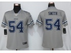 Woman Dallas Cowboys 54 Jaylon Smith Gray Inverted Legend Limited Jersey