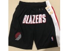 Portland Trail Blazers Black Throwabck Shorts