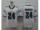 Philadelphia Eagles #24 Jordan Howard White Vapor Limited Jersey