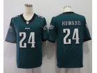 Philadelphia Eagles #24 Jordan Howard Green Vapor Limited Jersey