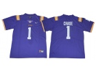 LSU Tigers #1 Jamarr Chase Purple Limited Jersey