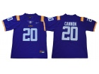 LSU Tigers #20 Billy Cannon Purple Limited Jersey