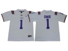 LSU Tigers #1 Jamarr Chase White Limited Jersey