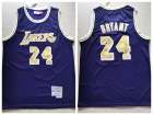 Los Angeles Lakers #24 Kobe Bryant Checkerboard Purple Mitchell & Ness Jersey