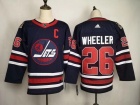 Adidas Winnipeg Jets #26 Blake Wheeler Navy Blue 2019 NHL Heritage Classic Jersey