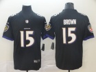 Baltimore Ravens #15 Marquise Brown Black Vapor Limited Jersey