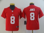 Youth New York Giants #8 Daniel Jones Red Inverted Legend Limited Jersey