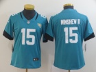 Woman Jacksonville Jaguars #15 Gardner Minshew II Teal Green Vapor Untouchable Limited Jersey