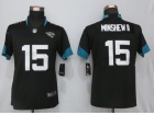 Woman Jacksonville Jaguars #15 Gardner Minshew II Black Vapor Untouchable Limited Jersey