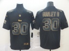 Los Angeles Rams #30 Todd Gurley II  Black Golden Limited Jersey