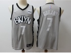 Nike Brooklyn Nets #7 Kevin Durant Gray BKLYN Basketball Jersey