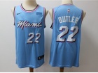 Miami Heat #22 Jimmy Butler Light Blue Basketball Jersey