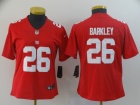 Woman New York Giants #26 Saquon Barkley Red Vapor Limited Jersey