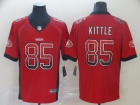 San Francisco 49ers #85 George Kittle Red Drift Vapor Limited Jersey