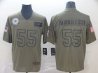 Dallas Cowboys #55 Leighton Vander Esch 2019 Olive Salute to Service Limited Jersey