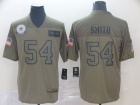 Dallas Cowboys #54 Jaylon Smith 2019 Olive Salute to Service Limited Jersey