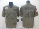 Dallas Cowboys #90 Demarcus Lawrence 2019 Olive Salute to Service Limited Jersey