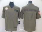 Pittsburgh Steelers #19 JuJu Smith-Schuster 2019 Olive Salute to Service Limited Jersey