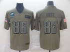 Philadelphia Eagles #86 Zach Ertz 2019 Olive Salute to Service Limited Jersey