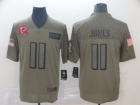 Atlanta Falcons #11 Julio Jones 2019 Olive Salute to Service Limited Jersey