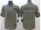 Jacksonville Jaguars #15 Gardner Minshew II 2019 Olive Salute to Service Limited Jersey