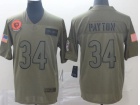 Chicago Bears #34 Walter Payton 2019 Olive Salute to Service Limited Jersey