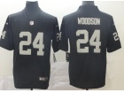 Oakland Raiders #24 Charles Woodson Black Vapor Untouchable Limited Jersey