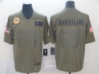 Green Bay Packers #69 David Bakhtiari  2019 Olive Salute to Service Limited Jersey