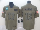 Miami Dolphins #13 Dan Marino 2019 Olive Salute to Service Limited Jersey