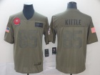 San Francisco 49ers #85 George Kittle 2019 Olive Salute to Service Limited Jersey