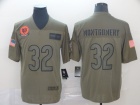 Chicago Bears #32 David Montgomery 2019 Olive Salute to Service Limited Jersey