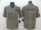 Carolina Panthers #59 Luke Kuechly 2019 Olive Salute to Service Limited Jersey