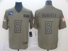 Tennessee Titans #8 Marcus Mariota 2019 Olive Salute to Service Limited Jersey