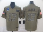 Buffalo Bills #17 Josh Allen 2019 Olive Salute to Service Limited Jersey