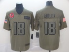 Atlanta Falcons #18 Calvin Ridley 2019 Olive Salute to Service Limited Jersey