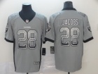 Oakland Raiders #28 Josh Jacobs Gray Drift Limited Jersey