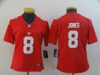 Woman New York Giants #8 Daniel Jones Red Vapor Limited Jersey