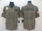 Pittsburgh Steelers #30 James Conner 2019 Olive Salute to Service Limited Jersey